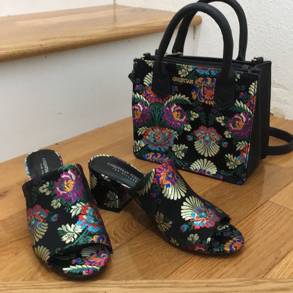 Christian Siriano Slides and Bag